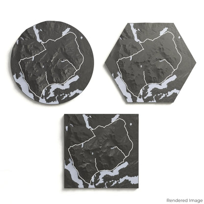 Torres del Paine O Circuit 3D Map