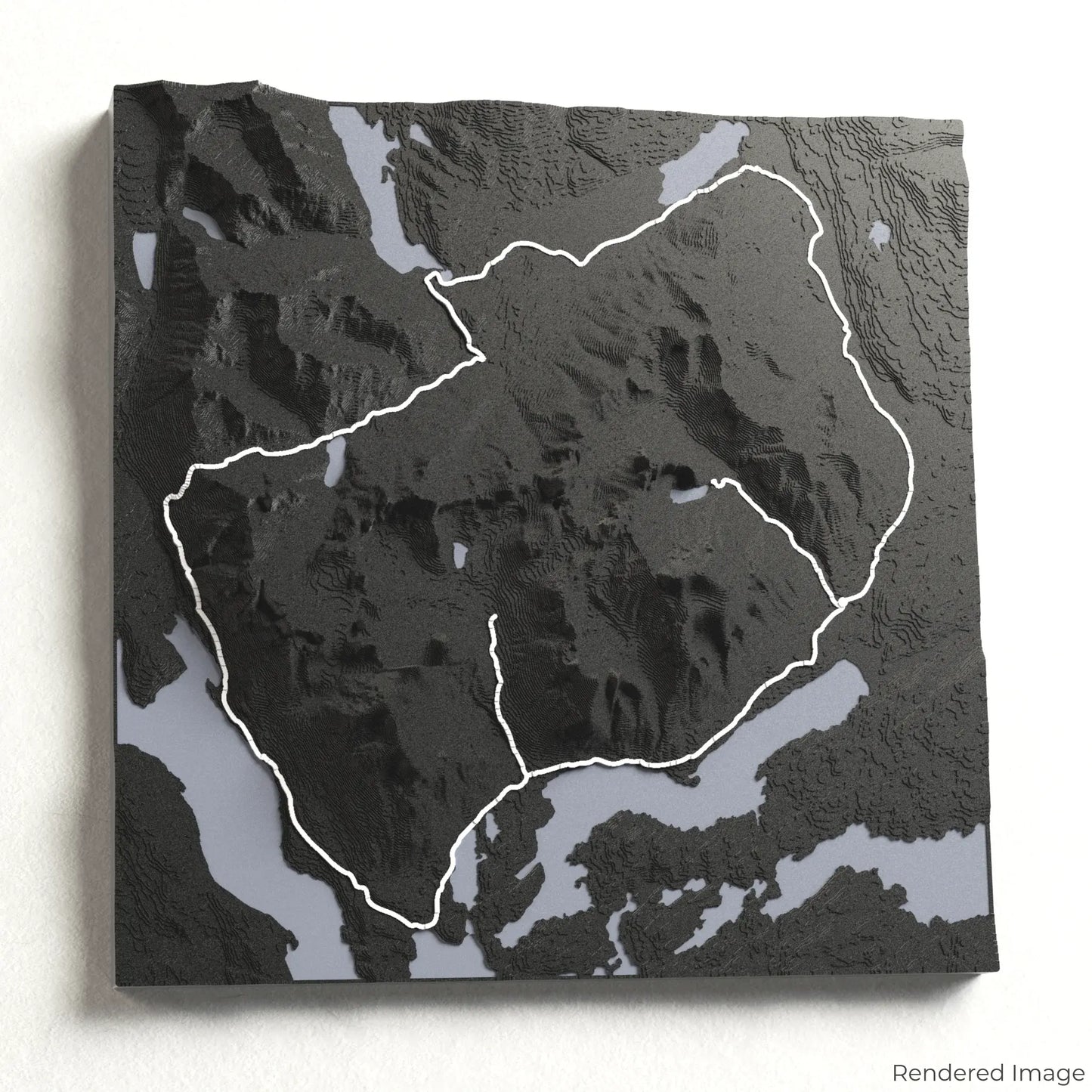 Torres del Paine O Circuit 3D Map