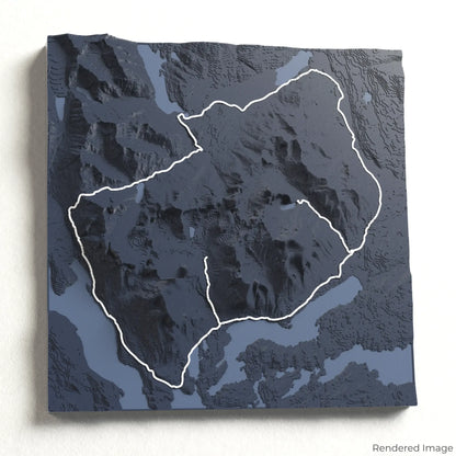 Torres del Paine O Circuit 3D Map