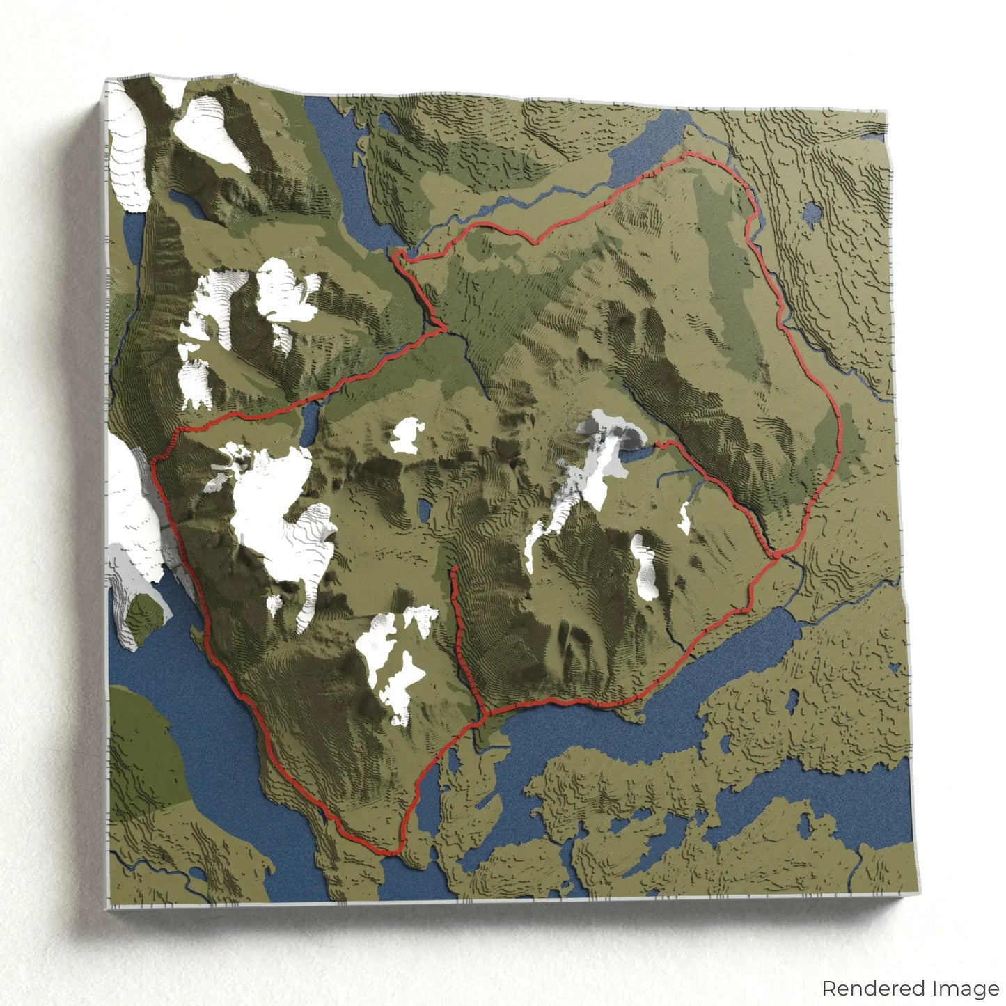 Torres del Paine O Circuit 3D Map