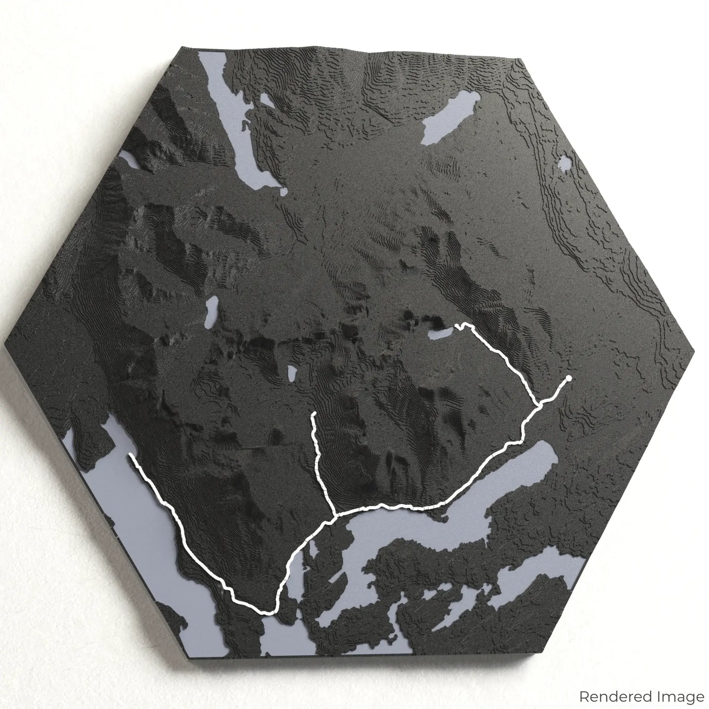 Torres del Paine W Circuit 3D Map