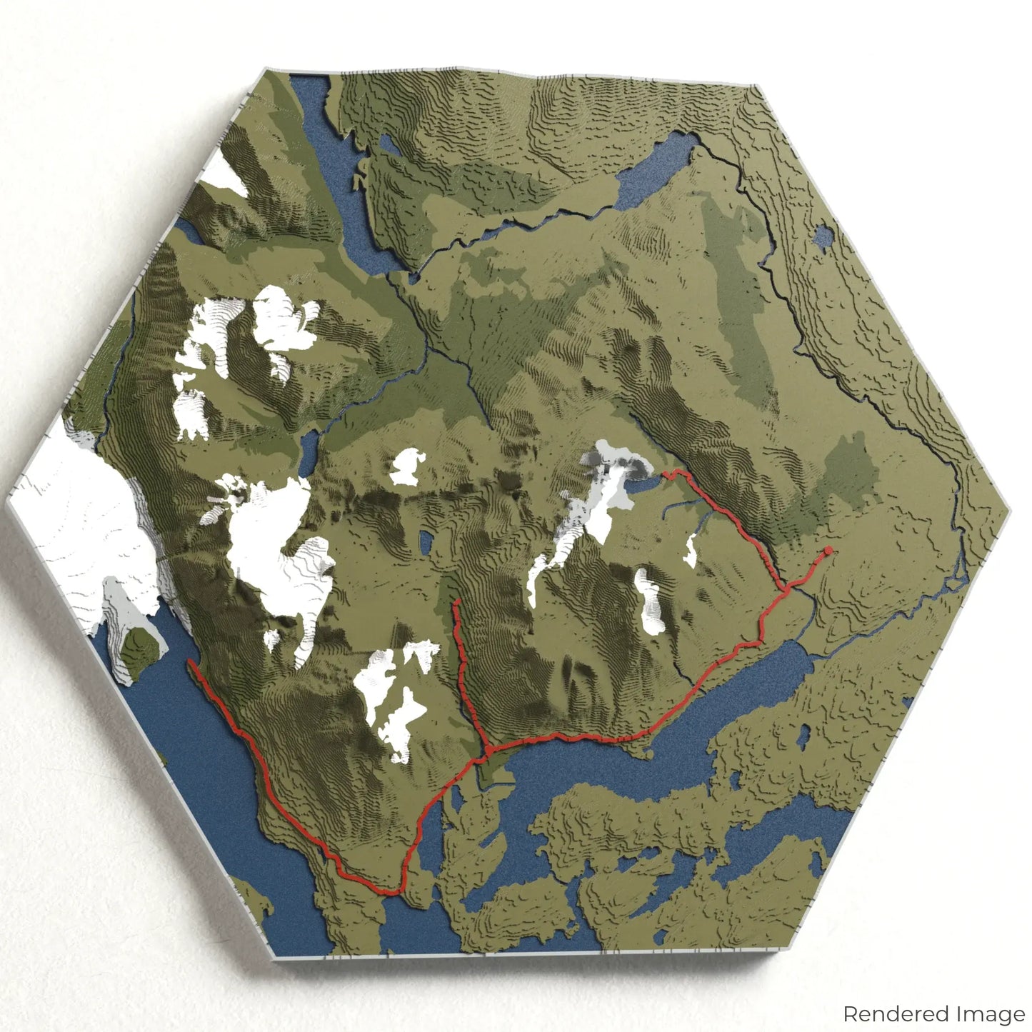 Torres del Paine W Circuit 3D Map