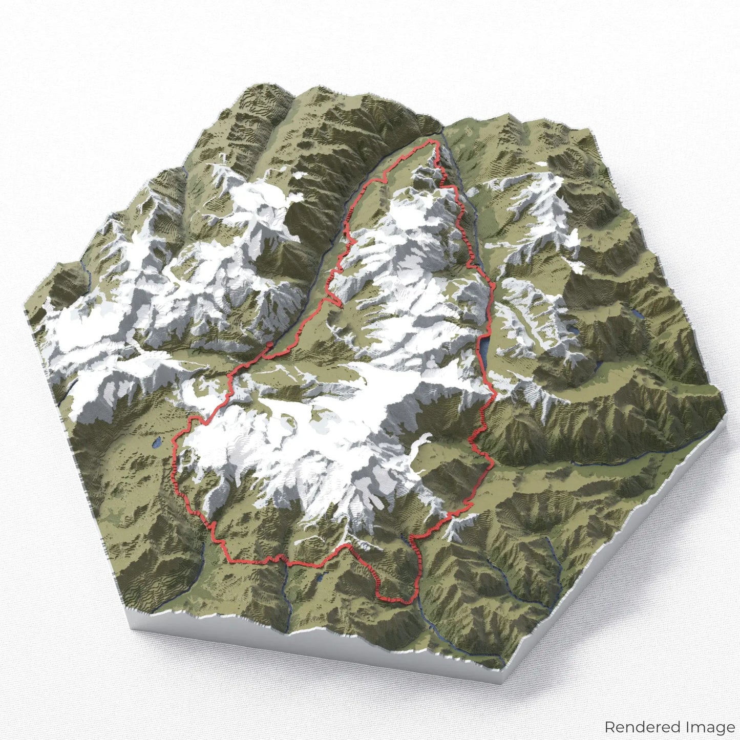 Tour Monte Rosa 3D Karte