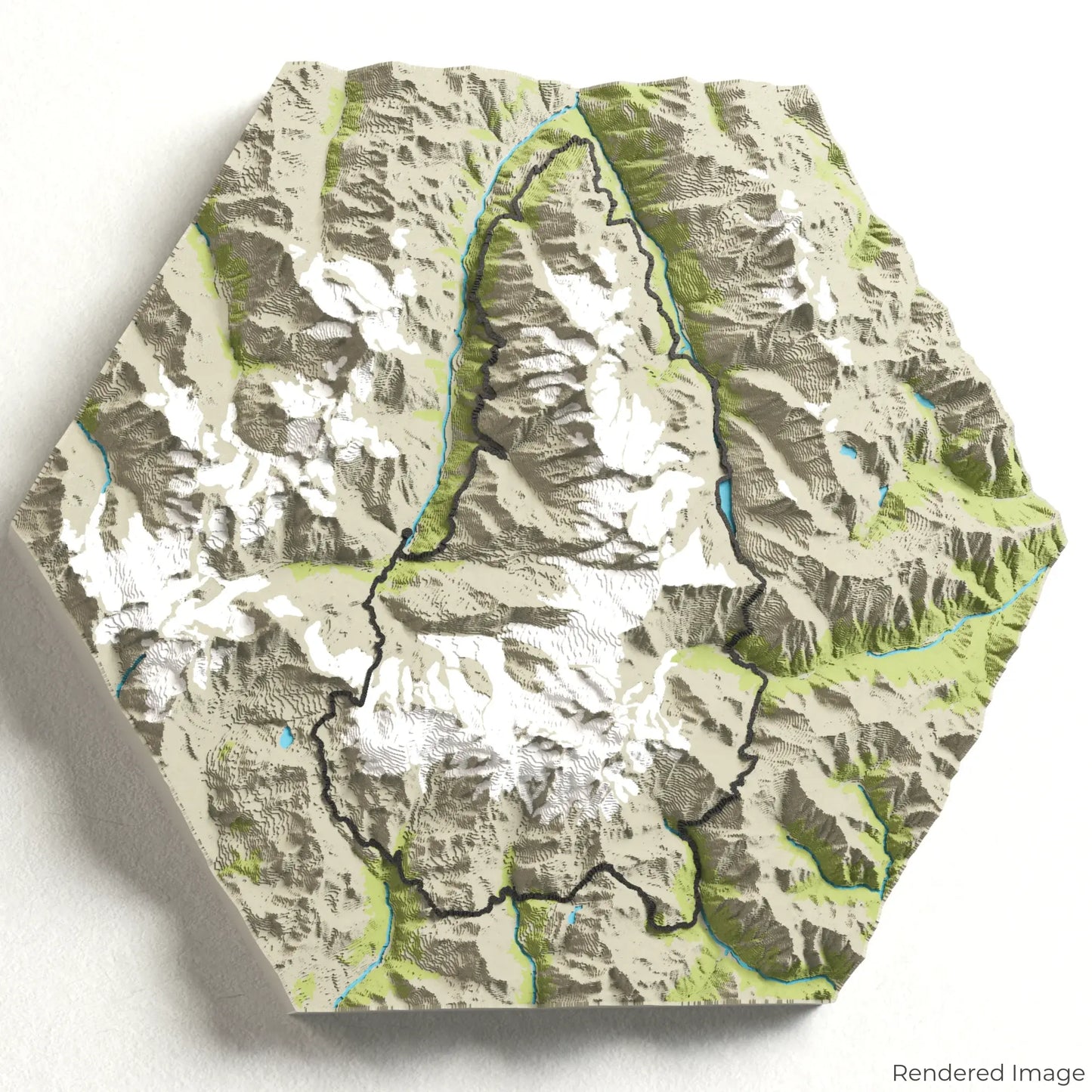 Tour Monte Rosa 3D Karte