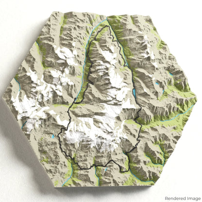 Tour Monte Rosa 3D Karte