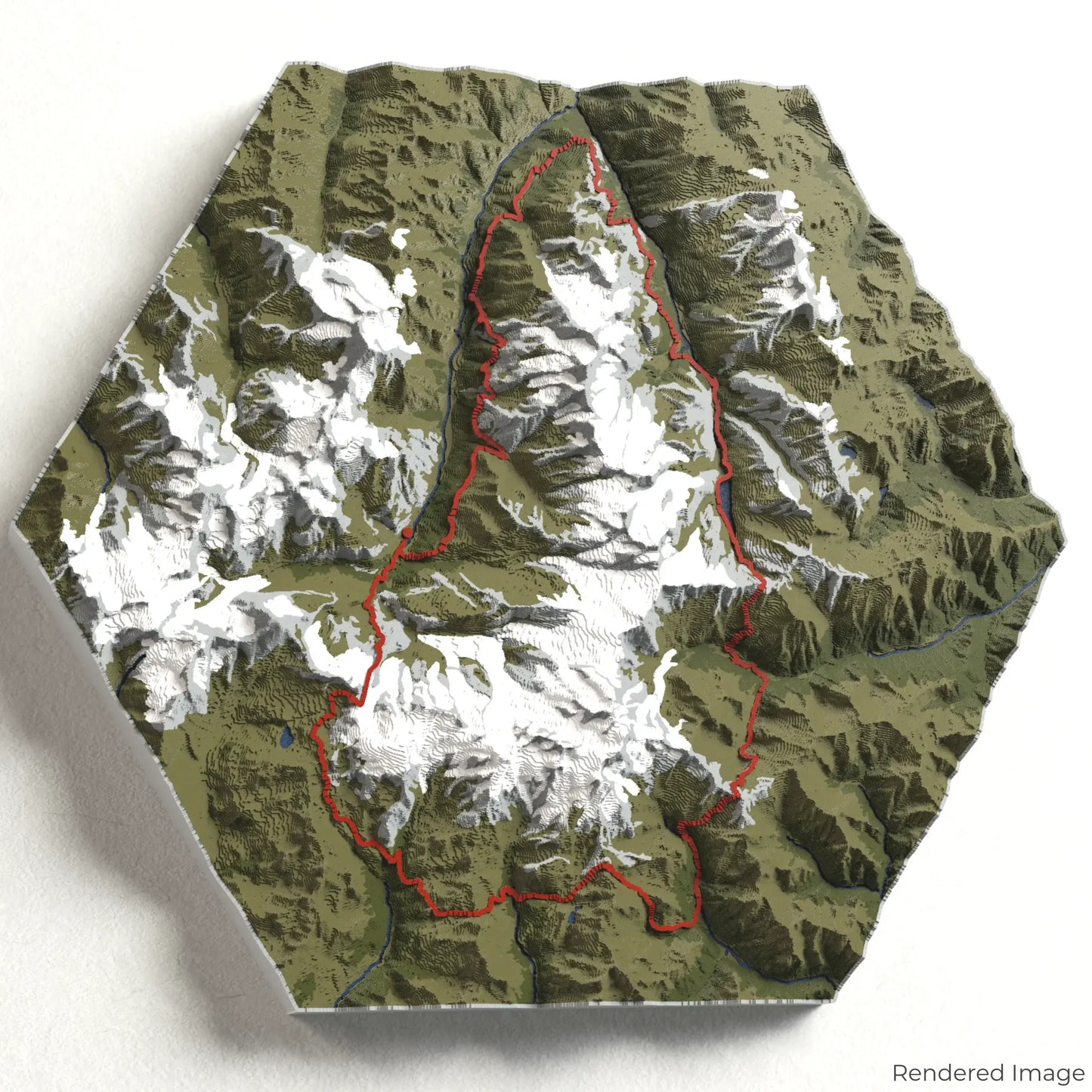 Tour Monte Rosa 3D Karte