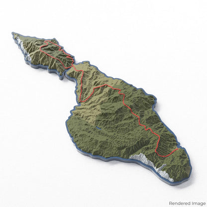 Trans Catalina Trail 3D Map