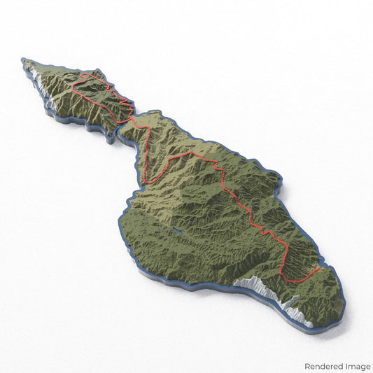 Trans Catalina Trail 3D Map