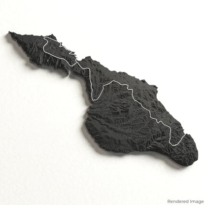 Trans Catalina Trail 3D Map