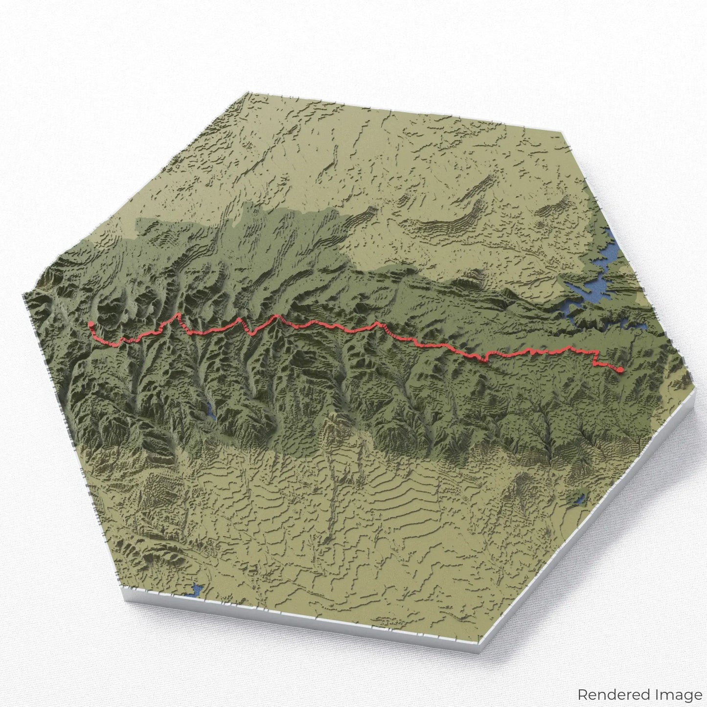 Carte 3D du sentier Uinta Highline