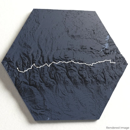 Carte 3D du sentier Uinta Highline