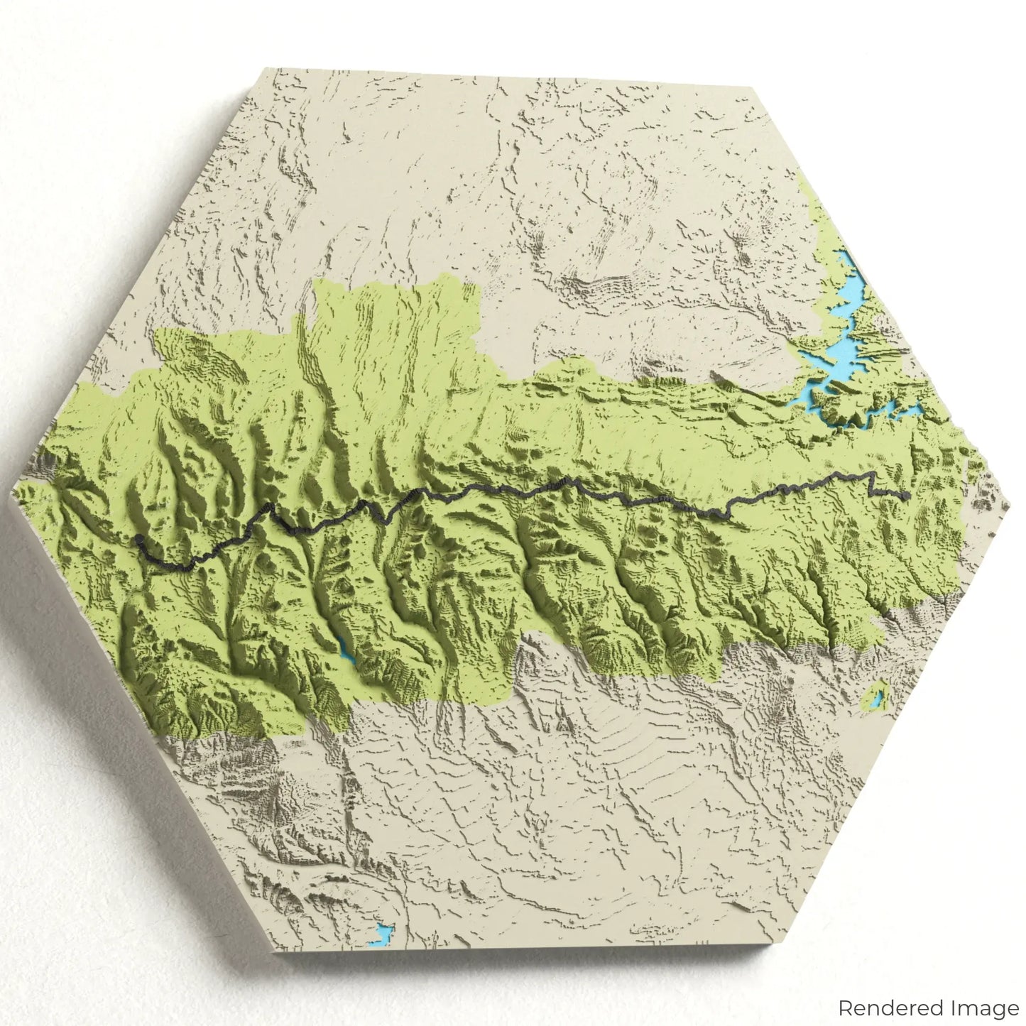 Carte 3D du sentier Uinta Highline