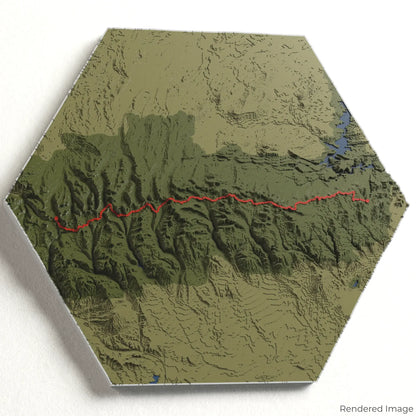 Carte 3D du sentier Uinta Highline