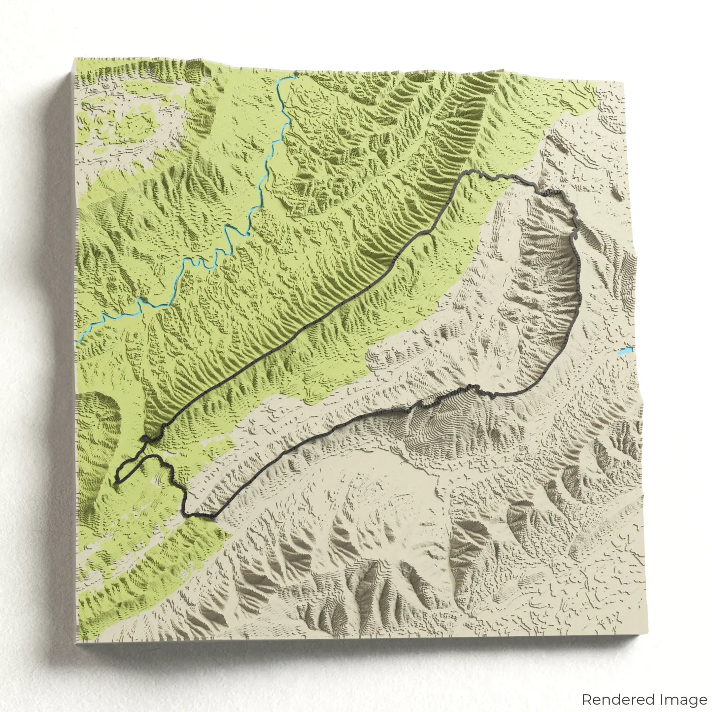 Virginias Triple Crown Loop 3D-Karte