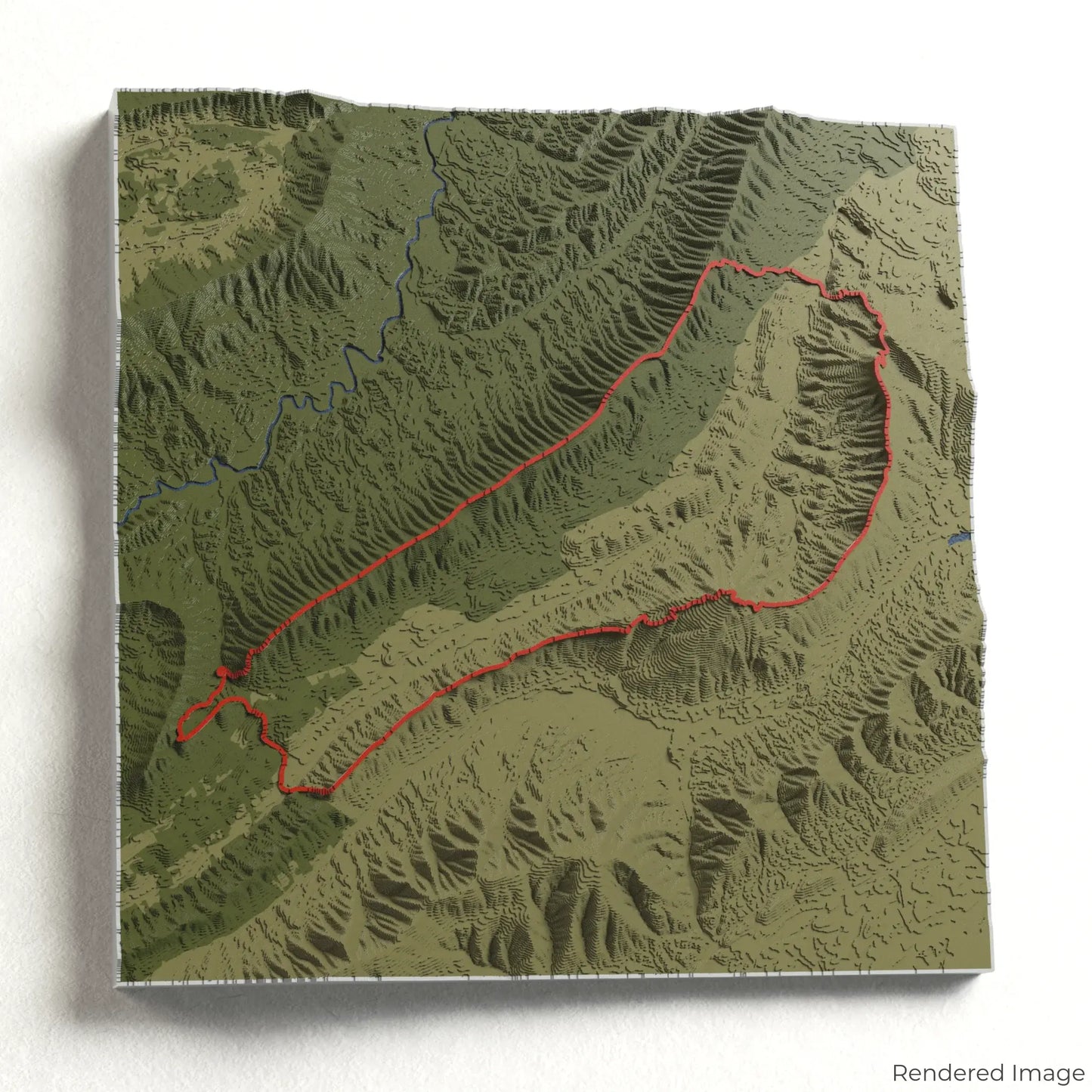 Virginias Triple Crown Loop 3D-Karte