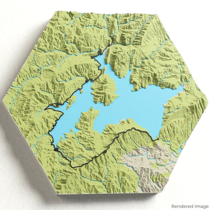 Lake Waikaremoana Track 3D-Karte