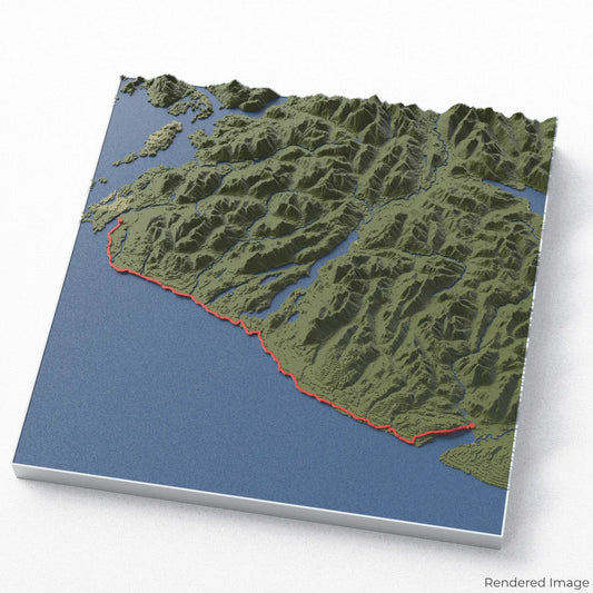 West Coast Trail 3D Map